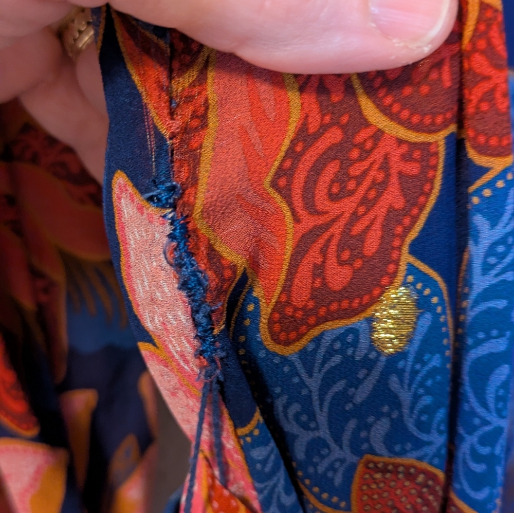 Farm Rio Navy Garden Midi Dress - Picture 15 of 16